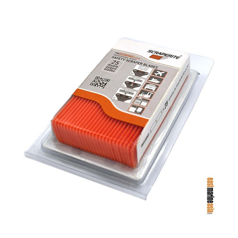 ScrapeRite Plastic Scraper Blades SRW25GPO - Wide General Purpose Orange