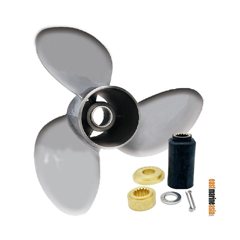 Polastorm Suzuki 150-300 hp 3 Blades Stainless Steel Outboard Propeller c/w Interchangeable Hub