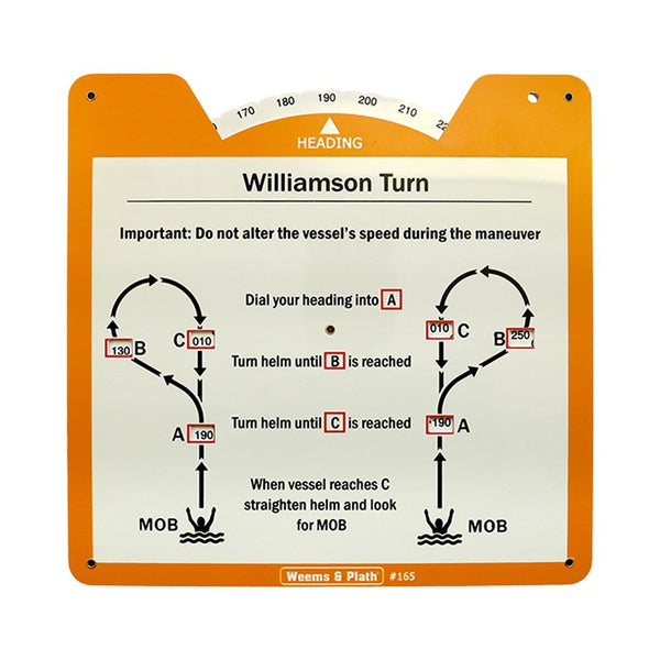 Weems & Plath Man Overboard Wheel Reference Card