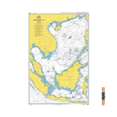 British Admiralty Nautical Chart #4508 South China Sea