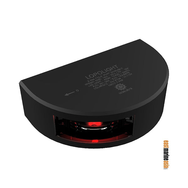 Lopolight 301-002-B Port 2 nm LED Navigation Light - Black