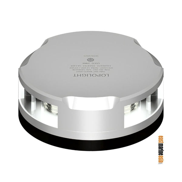Lopolight 201-012-FB All-Round White / Anchor 2 nm LED Navigation Light - Silver