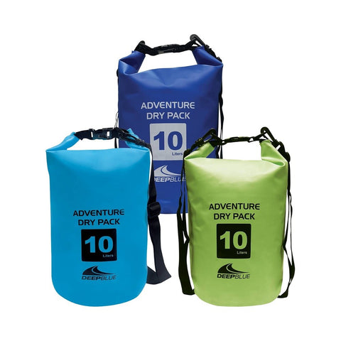 Deep Blue Adventure Dry Pack / Dry Bag - 10 L