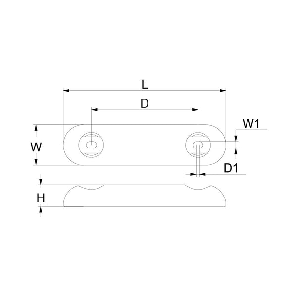 Martyr CMZ03BSZ Bolt-on Hull Anode - Zinc