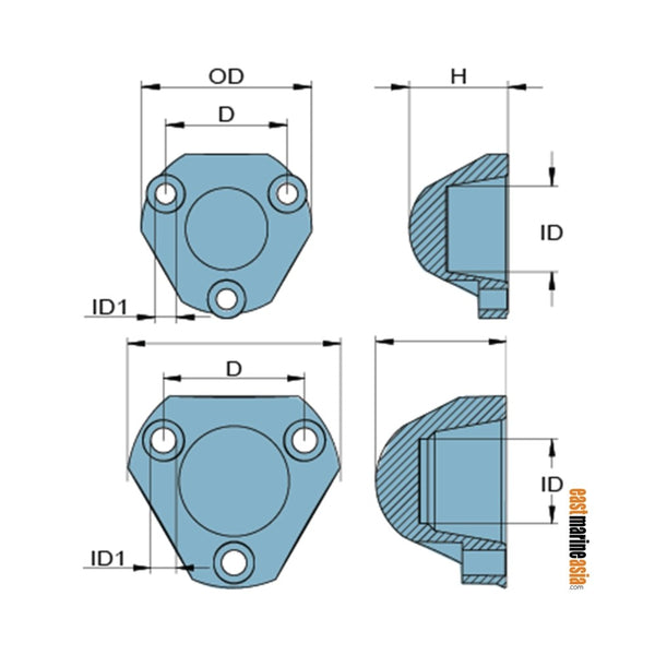 Martyr Autoprop Propeller Anode - Zinc