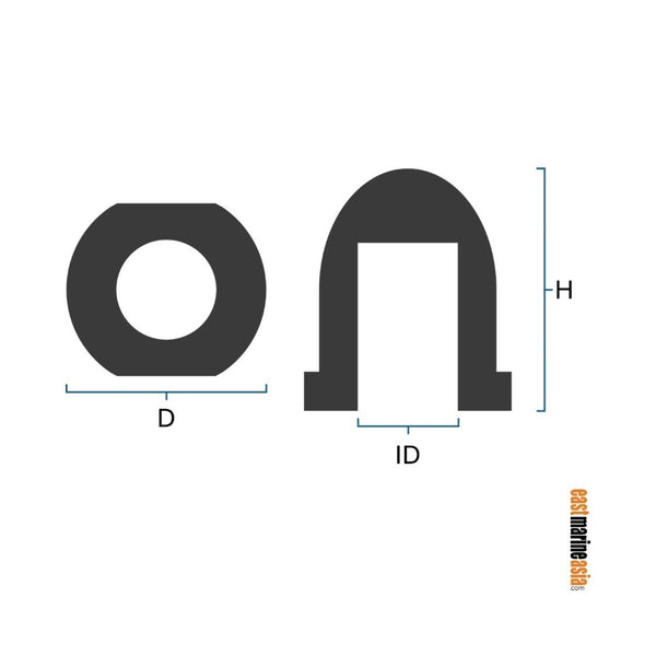 Martyr JDROD4152M16Z Varifold Prop Nut Anode - Zinc