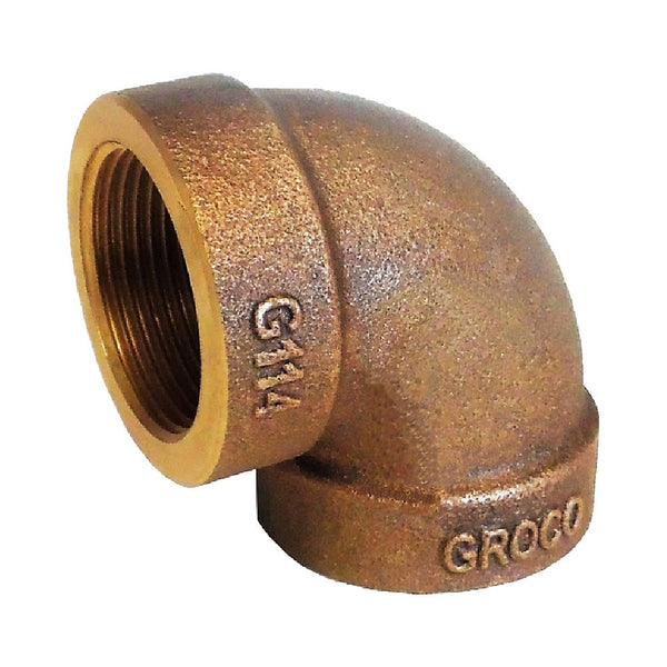 Groco EL-G Series Bronze 90-degree Elbow Fittings - BSPP