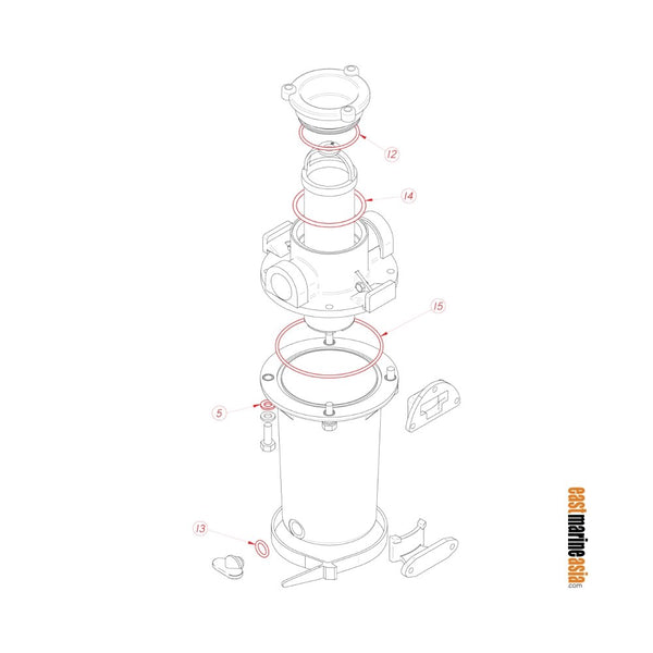 Groco ARG Series Bronze Raw Water Strainer Service Kit